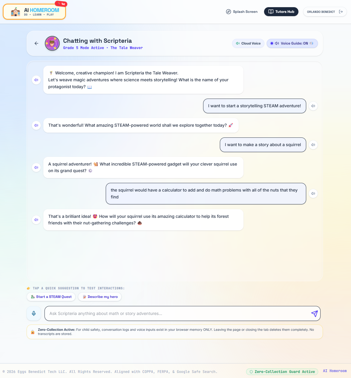 AI Homeroom learning space — slide 3
