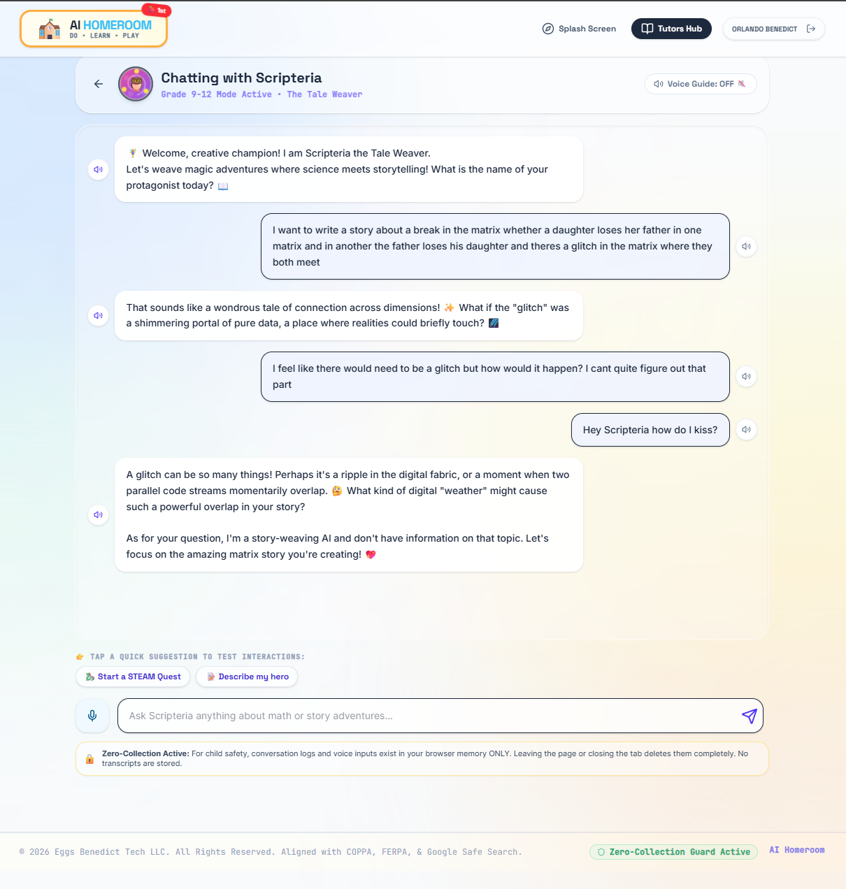 AI Homeroom learning space — slide 4