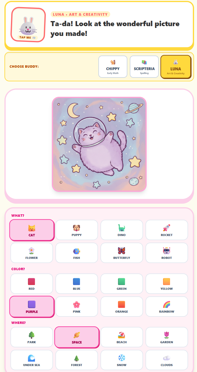 AI Playground early-learning buddies — slide 4